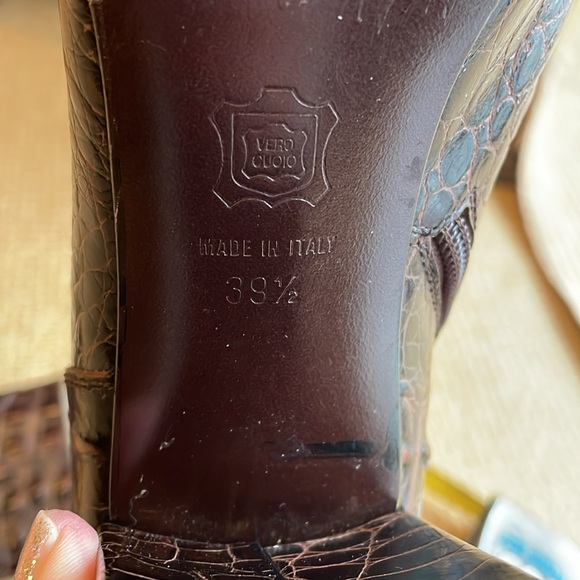 DOLCE & GABBANA HORNBACK BROWN  low boot size 39 1/2 - Picture 11 of 14